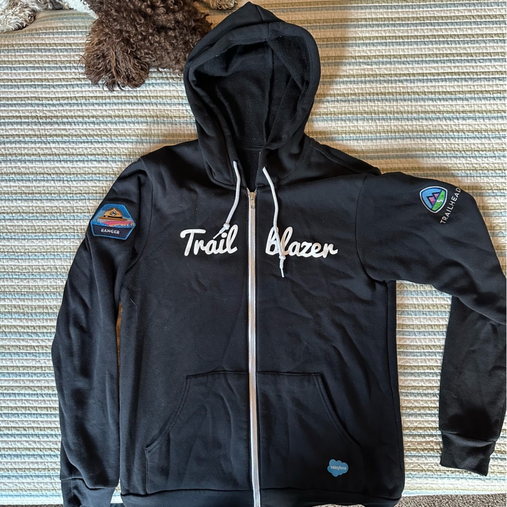 Salesforce Trailblazer zip up hoody